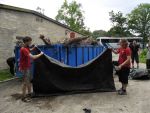 Inspecting groundsheet